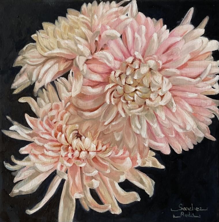 Dalias, 25 × 25 cm
