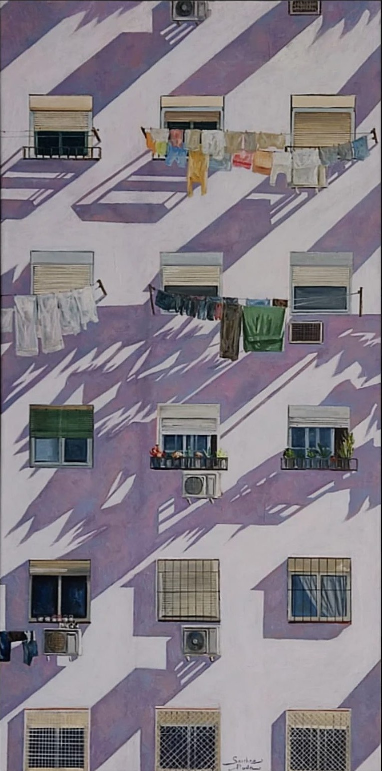 La sombreada del viento, 50 × 100 cm