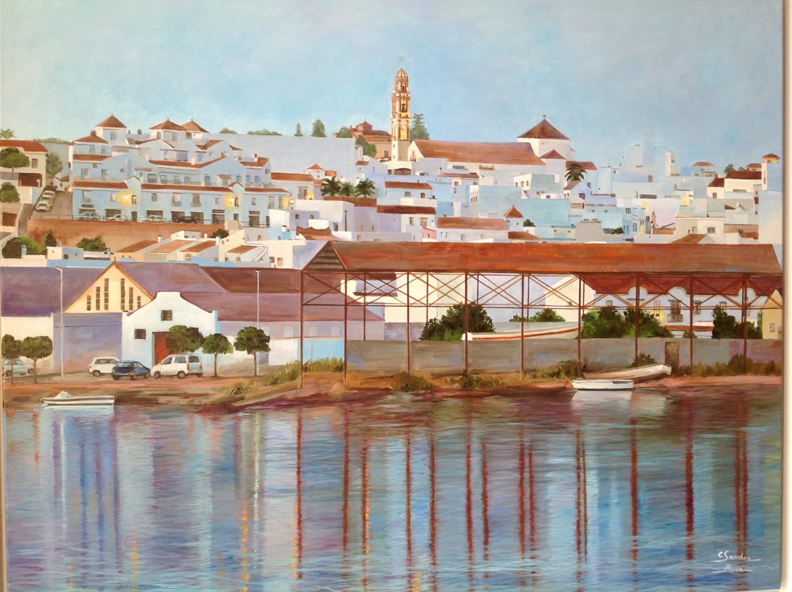 La Villa, Ayamonte, 100 × 81 cm