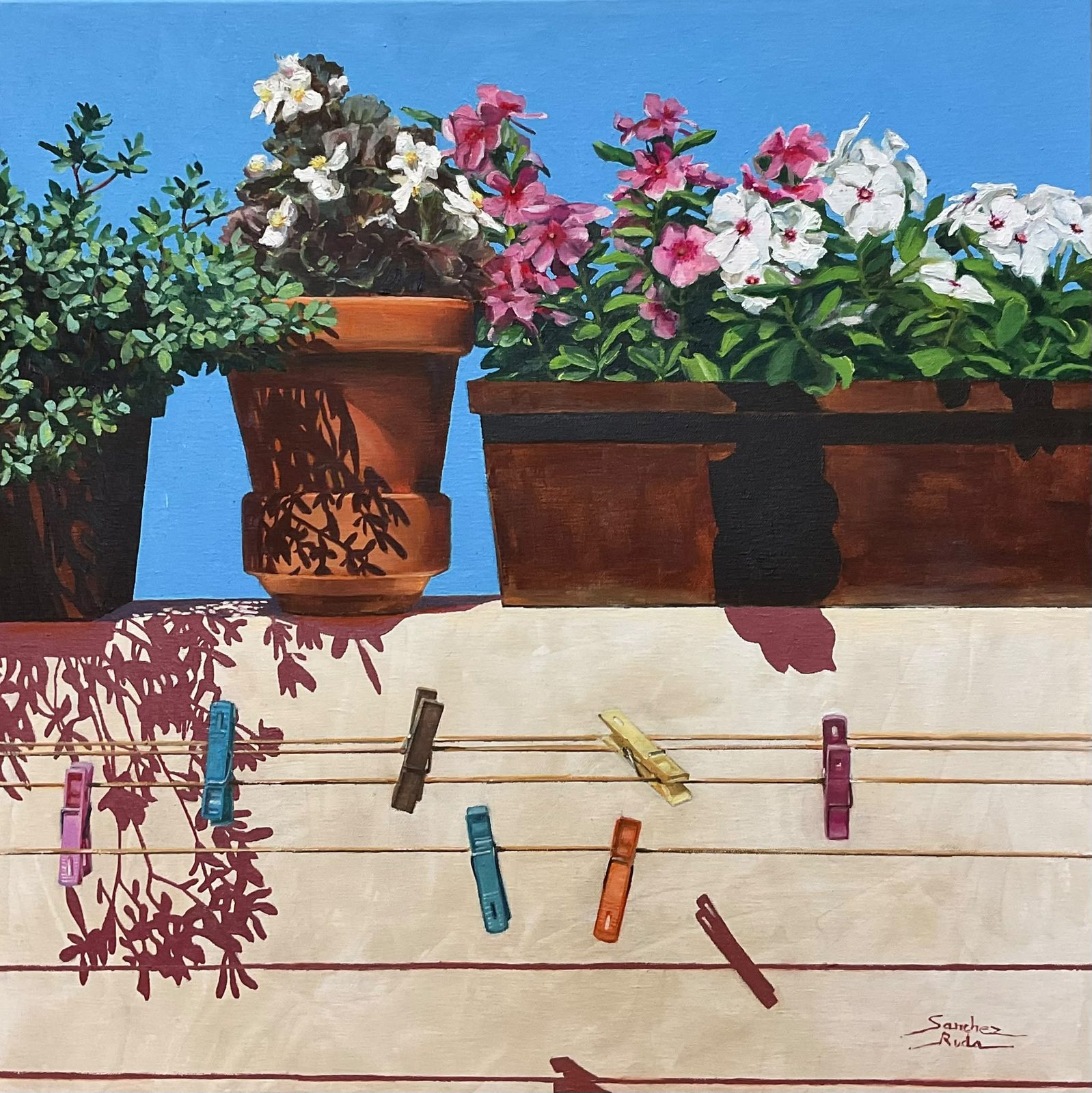 Luz de día II, 50 × 50 cm