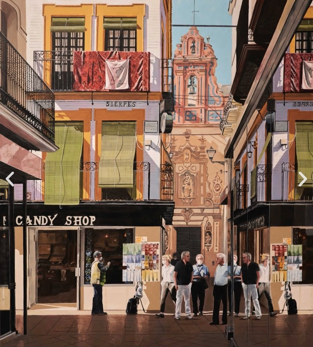 Luz en la calle Sierpes, 130 × 116 cm