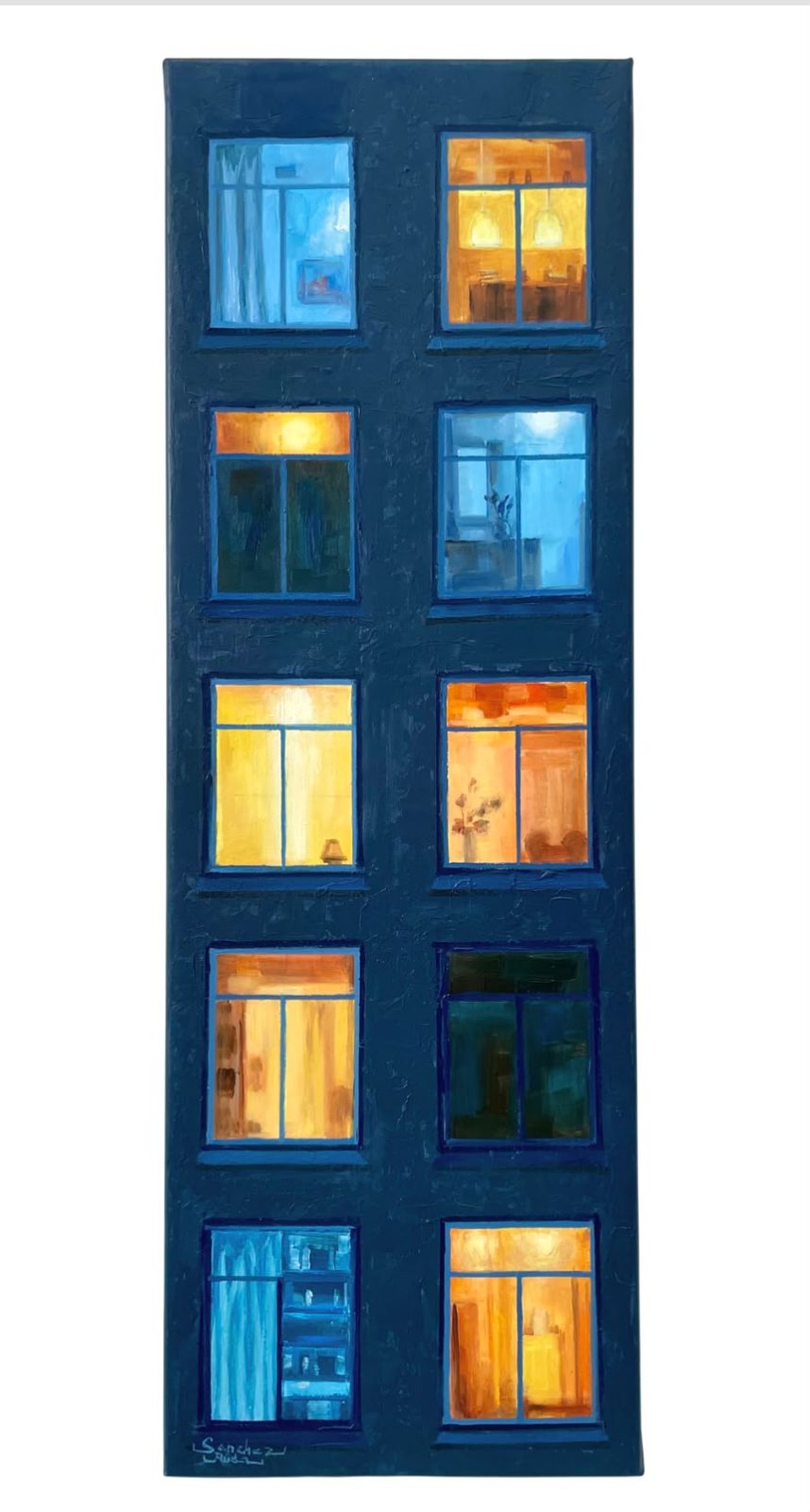 Piel nocturna, 20 × 60 cm