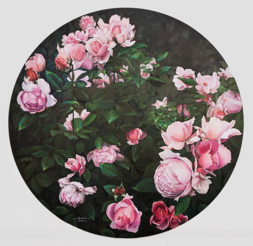 Susurros de rosas, Ø 80 cm