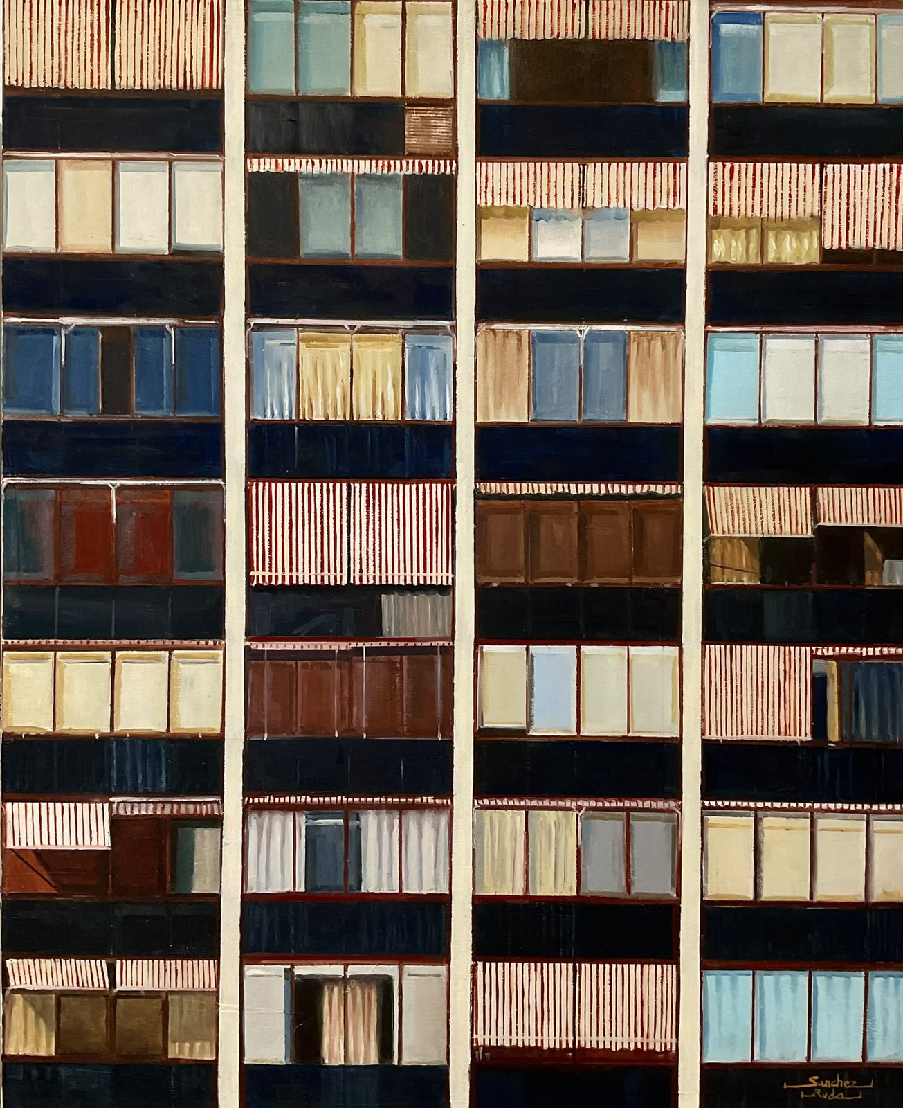 Ventana Indiscreta II, 50 × 61 cm