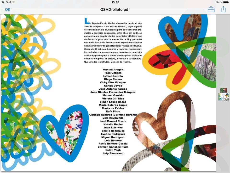 Exposición colectiva en la Diputación de Huelva, 2018